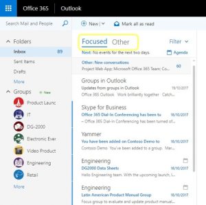 Focused Inbox in Outlook on the web