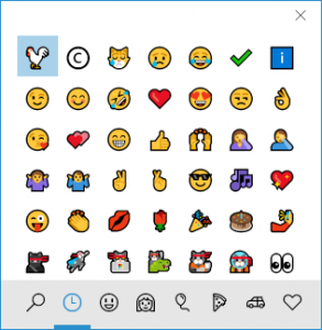 Windows 10 Emoji Keyboard